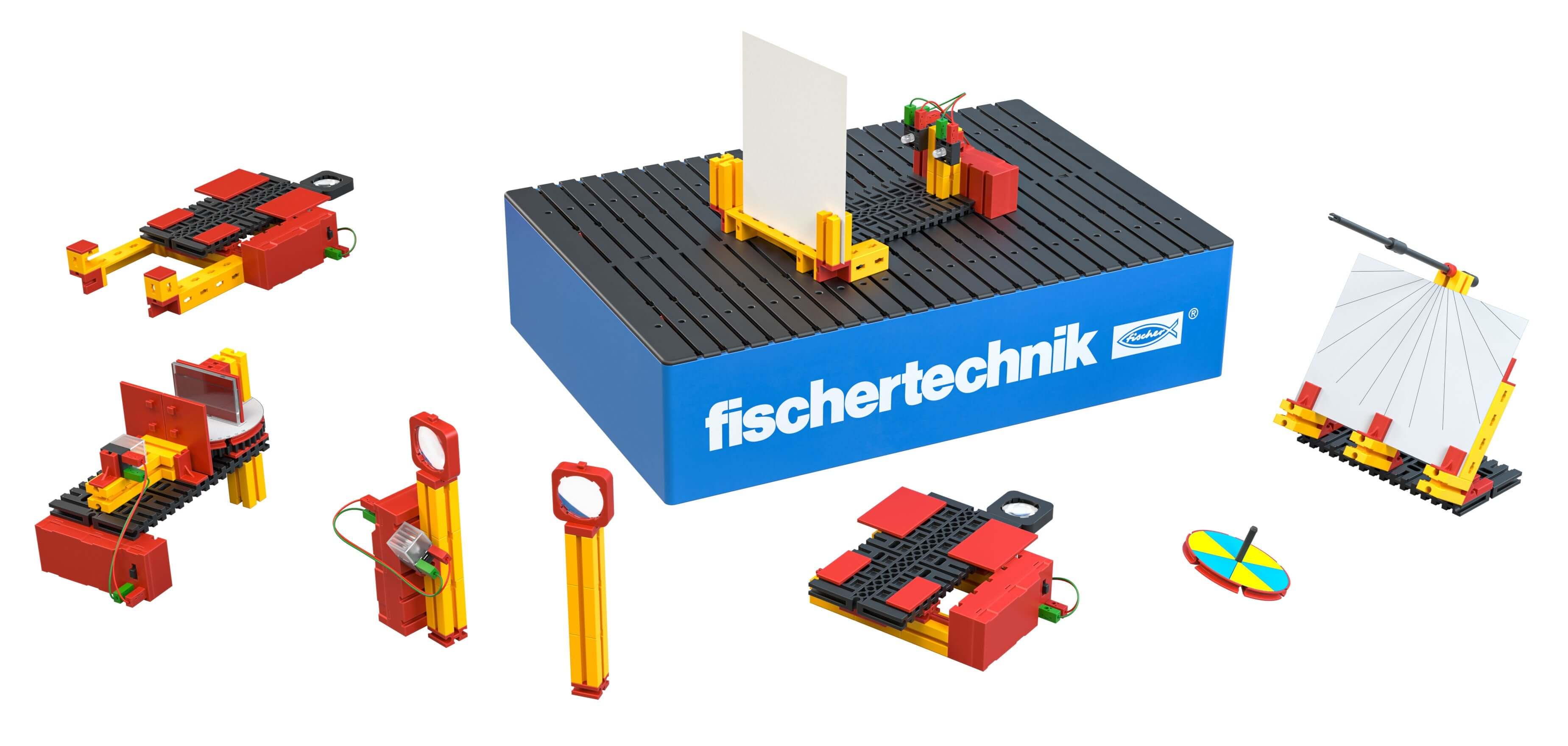 Class Set Optics by fischertechnik: Interactive models for teaching optics concepts sustainably in primary schools.