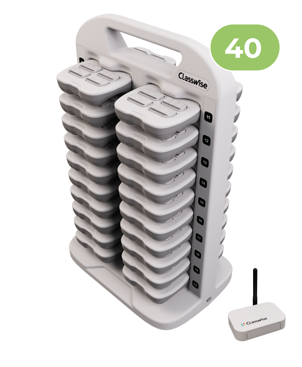 Classwise 40 educational solution, featuring a multimedia interactive tool for gamified classroom engagement.
