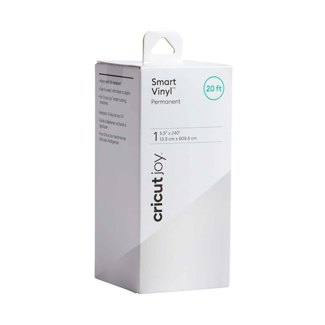 Cricut Joy Smart Vinyl Permanent roll packaging 5.5" x 240" for crafting projects.