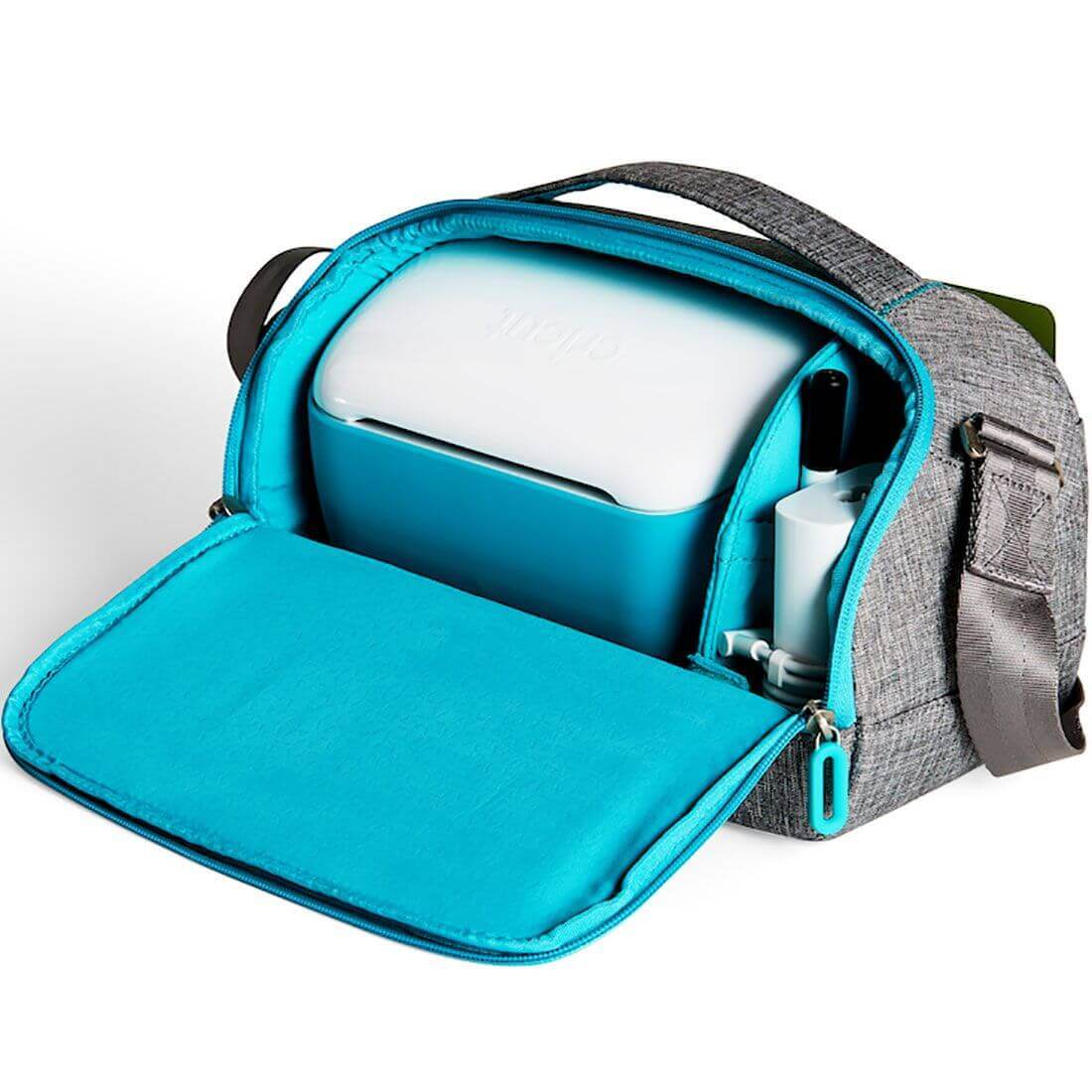 Cricut Joy™ Tote with padded interior and custom pockets for easy organization and transport.