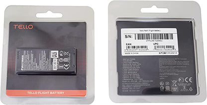 DJI Tello Drone Flight Battery packaging showcasing spare 3.8V 1100mAh LiPo battery for Tello Drones.