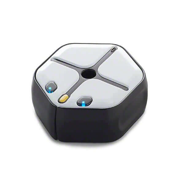 IRobot Root coding robot with hexagonal shape and LED indicators for interactive learning and creativity.