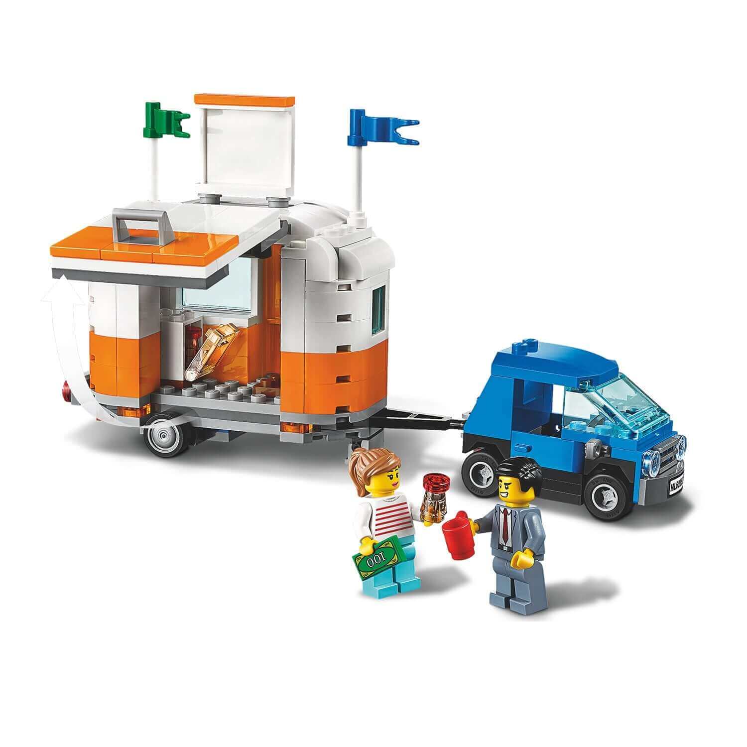 LEGO® City Nitro Wheels Tuning Workshop Set 60258 with vehicles and characters for creative play.