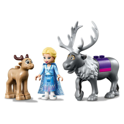 LEGO Disney Frozen 2 Elsa with reindeer figures, perfect for imaginative play and adventure storytelling.