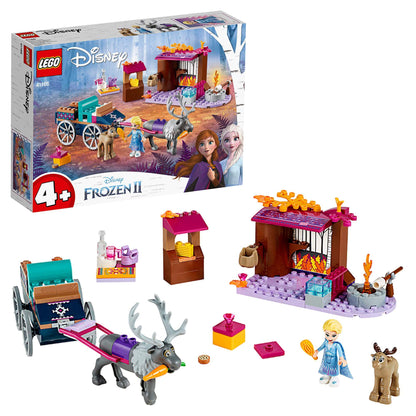 LEGO Disney Frozen 2 Elsa's Wagon Adventure 41166 set with characters and accessories for imaginative play.