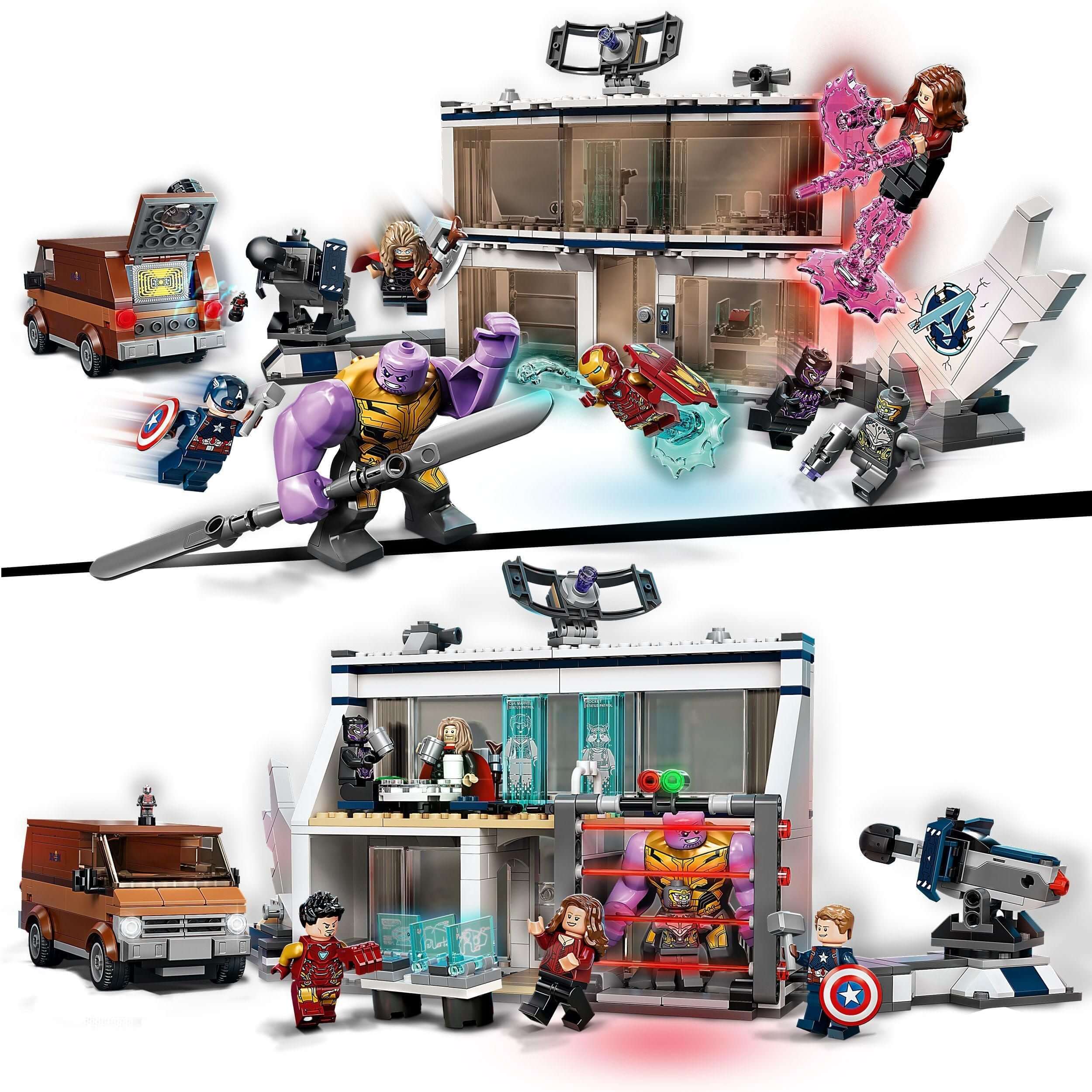 LEGO Marvel Avengers Endgame Final Battle Set 76192 featuring heroes in action and epic confrontations.