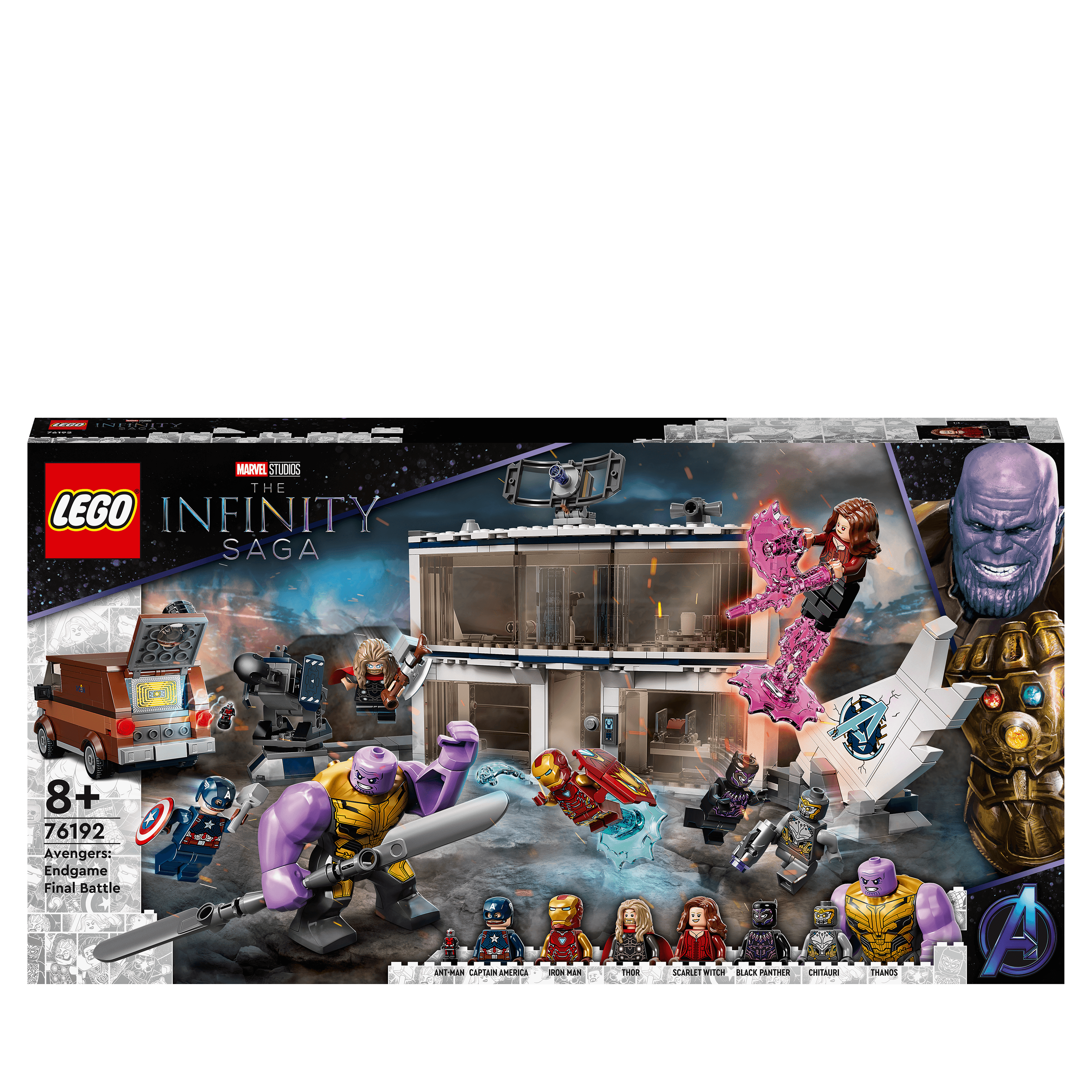 LEGO Marvel Avengers: Endgame Final Battle Set 76192 for kids, featuring iconic characters and battle scenes