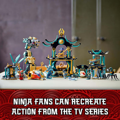 LEGO NINJAGO Temple of the Endless Sea Set 71755 with detailed mini-figures for epic underwater battles.