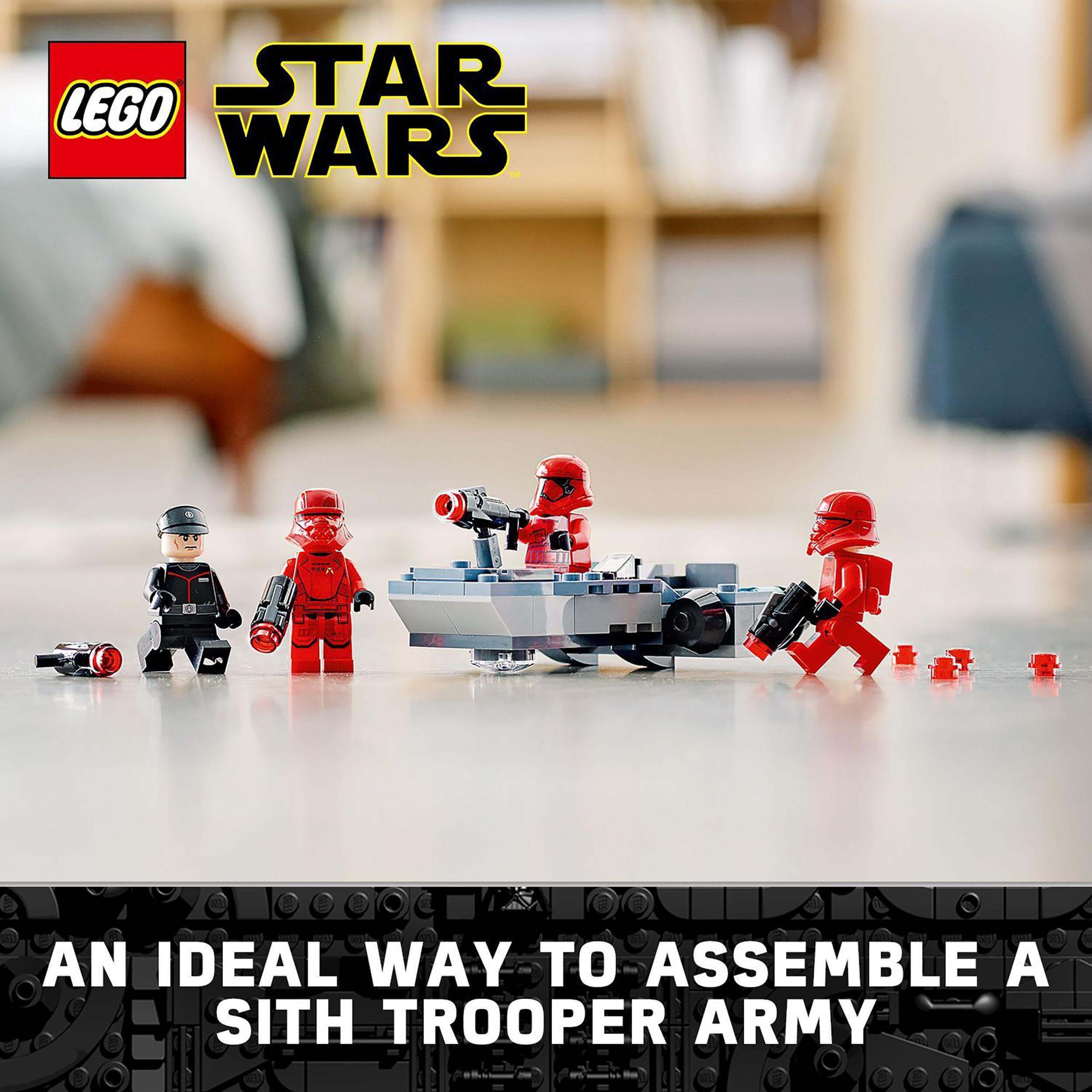 LEGO Star Wars Sith Troopers Battle Pack Set 75266, featuring troopers and accessories for exciting role-play battles.