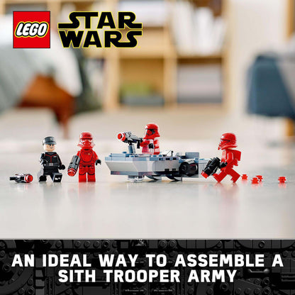 LEGO Star Wars Sith Troopers Battle Pack Set 75266, featuring troopers and accessories for exciting role-play battles.