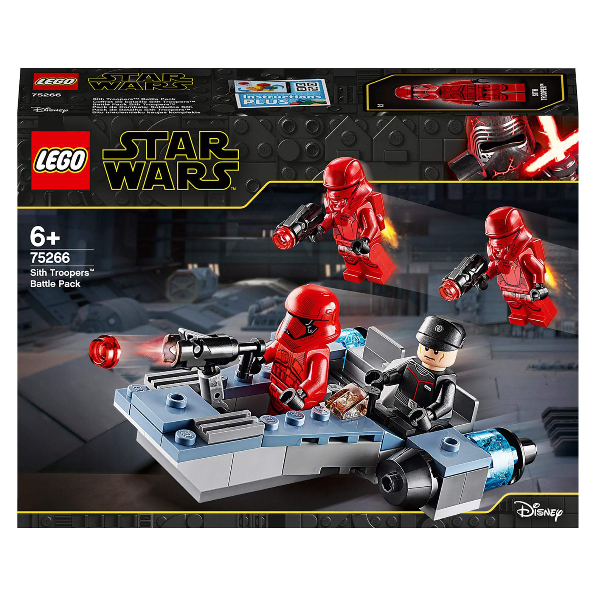 LEGO Star Wars Sith Troopers Battle Pack 75266 with First Order troopers and microfighter, perfect for role-play battles.