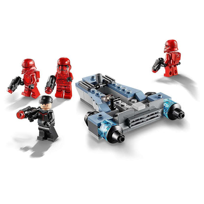 LEGO Star Wars Sith Troopers Battle Pack Set 75266 with red troopers and a speeder for kids' role-play battles.