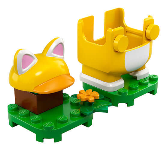 LEGO Super Mario Cat Mario Power-Up Pack 71372 includes cat ears and pants for interactive play.