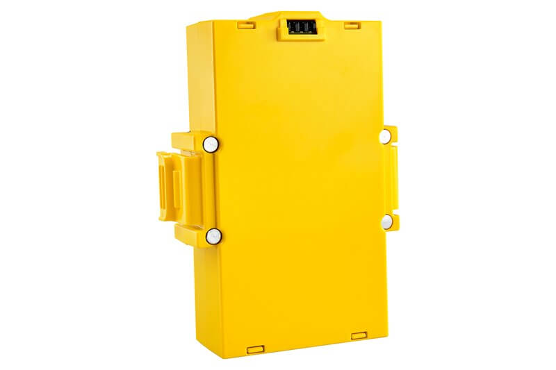 LEGO Technic Large Hub Battery 45610 rechargeable lithium-ion battery for Technic sets in bright yellow.