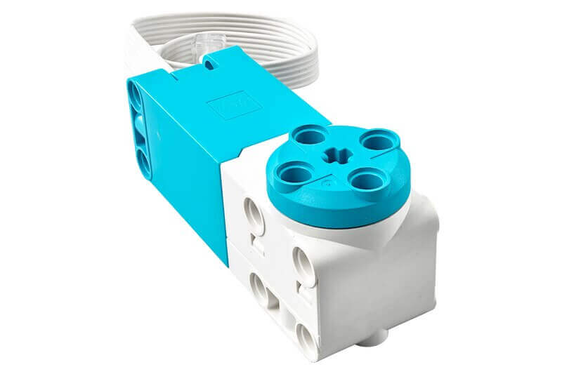 LEGO® Technic Medium Angular Motor 45603, low-profile design with integrated rotation sensor for robotics.