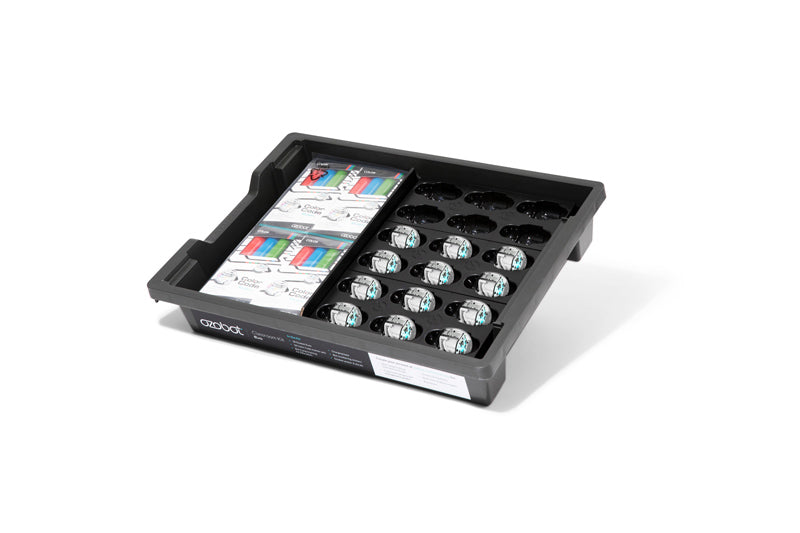 Ozobot Bit+ bulk pack with 12 coding robots and OzoCodes for creative learning and fun experiences.