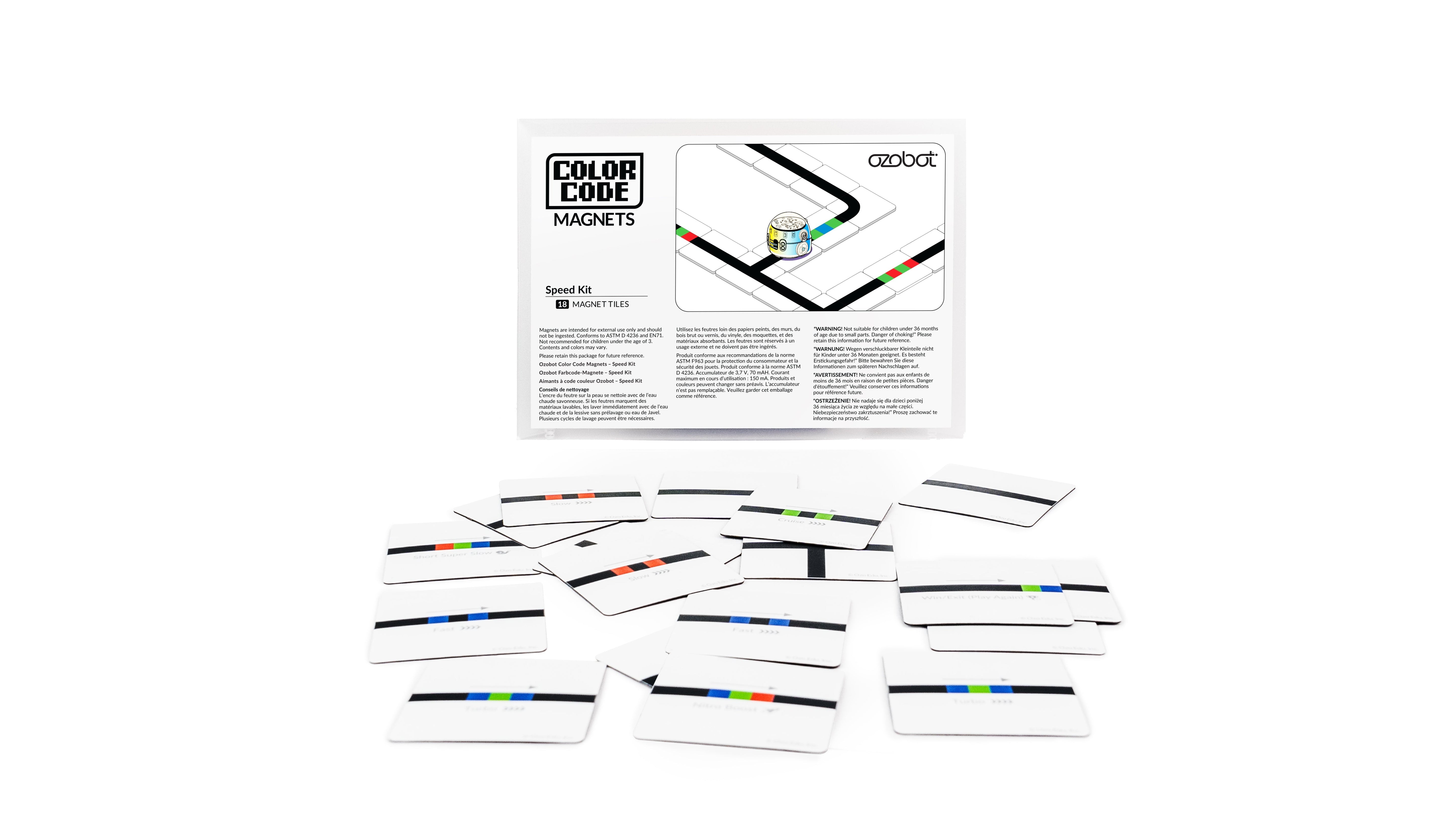 Ozobot Colour Code Magnets: Speed Kit