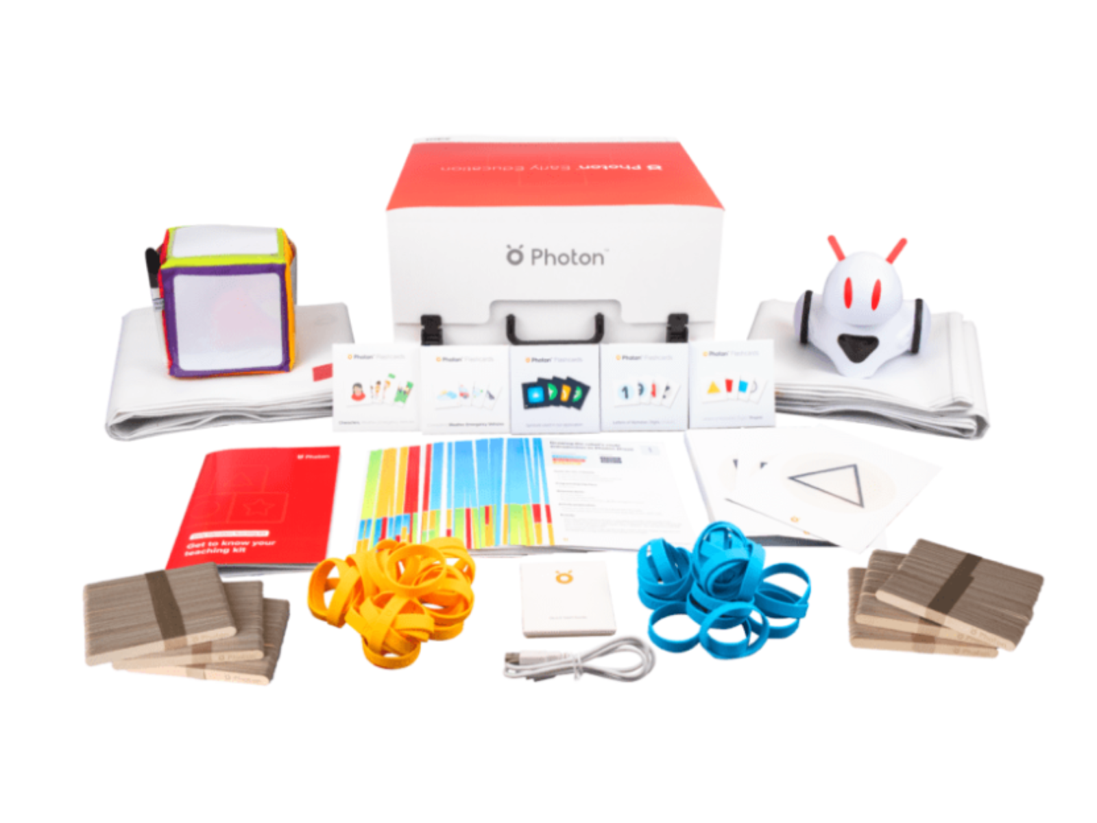 Photon Teaching Kit for Early Education featuring learning tools for cognitive and social development.
