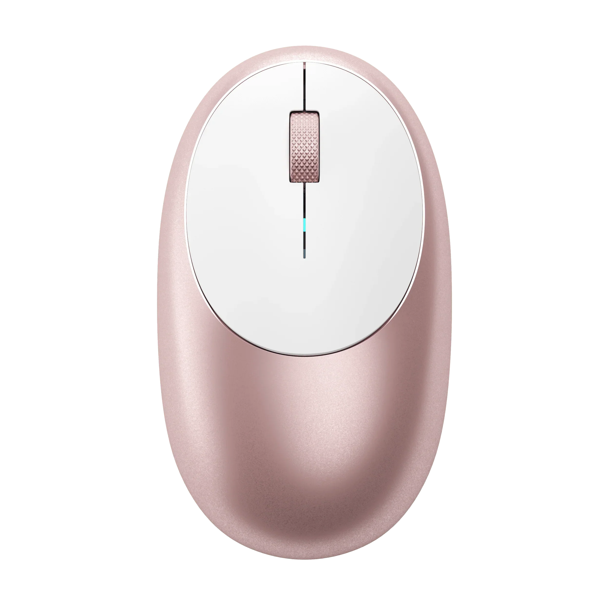 Satechi M1 Bluetooth Wireless Mouse in rose gold with ergonomic design and sleek modern finish.