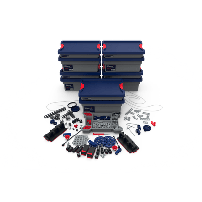 Sphero Blueprint Engineering Class Pack containing five kits and various engineering tools and components.