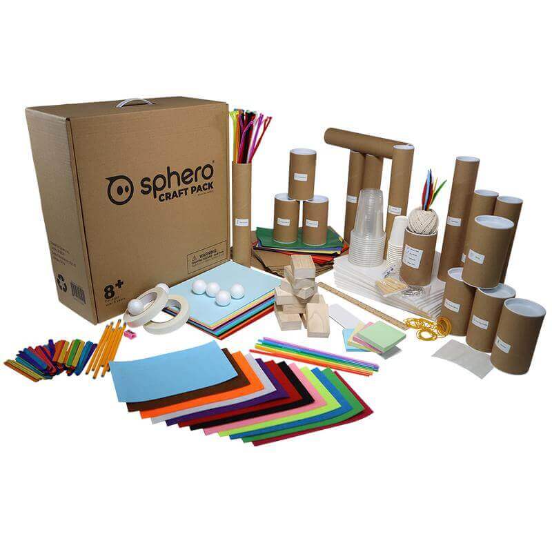 Sphero Craft Pack featuring various crafting materials and accessories for creating fun projects with Sphero robots.