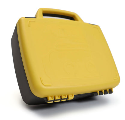 Sphero Indi Charging Case in yellow, designed to charge and store up to eight Indi robots for easy classroom organization.