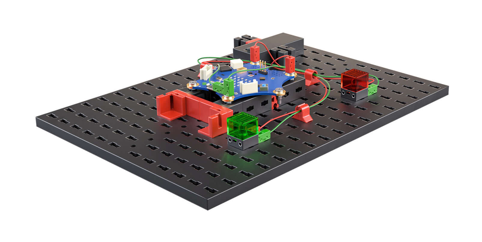 Starter Set for Calliope, a hands-on programming tool for elementary school students, featuring modular components.