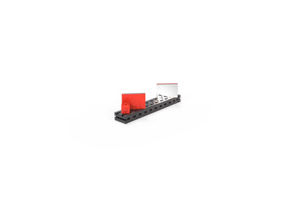 Interactive STEM optics kit showcasing lenses and a base plate for educational exploration.