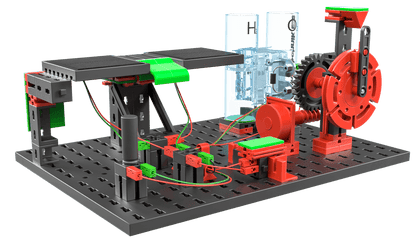 STEM Renewable Energies model showcasing components of sustainable energy systems and their functionality.